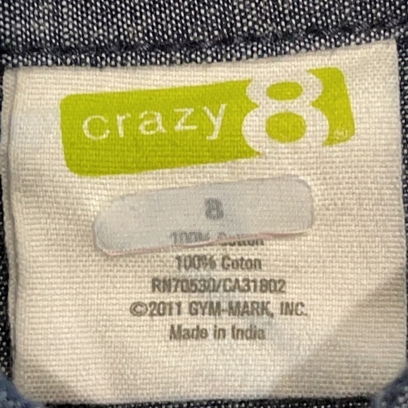 Crazy 8 Chambray Drop Waist Dress -  EUC - Picture 6 of 7